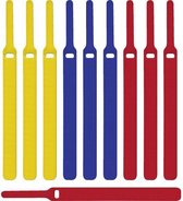 Klittenband kabelbinders 170mm / diverse kleuren (10 stuks)