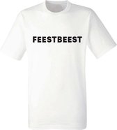 Feestbeest heren t-shirt | festival | carnaval | cadeau | maat L