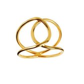 Goud Plated Druppel Ring