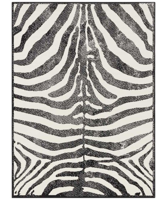 lijden Berouw gekruld Vloerkleed zebra - zwart/wit 160x220 cm | bol.com