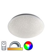 Paul Neuhaus Bex - Moderne LED Dimbare Plafondlamp met Dimmer - 1 lichts - Ø 250 mm - Wit - Woonkamer | Slaapkamer | Keuken