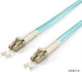 Equip LWL Patchkabel Glasvezel kabel LC->LC 50/125mμ 1.00m Multimode Duplex Turquoise Polybag
