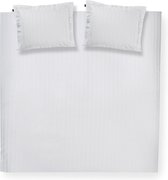 Damai Linea - Dekbedovertrek - Lits-jumeaux - 240 x 200/220 cm - White