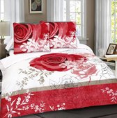 Dekbedovertrek Your Red Rose Maat: 1-persoons (140 x 220 cm + 1 kussensloop)