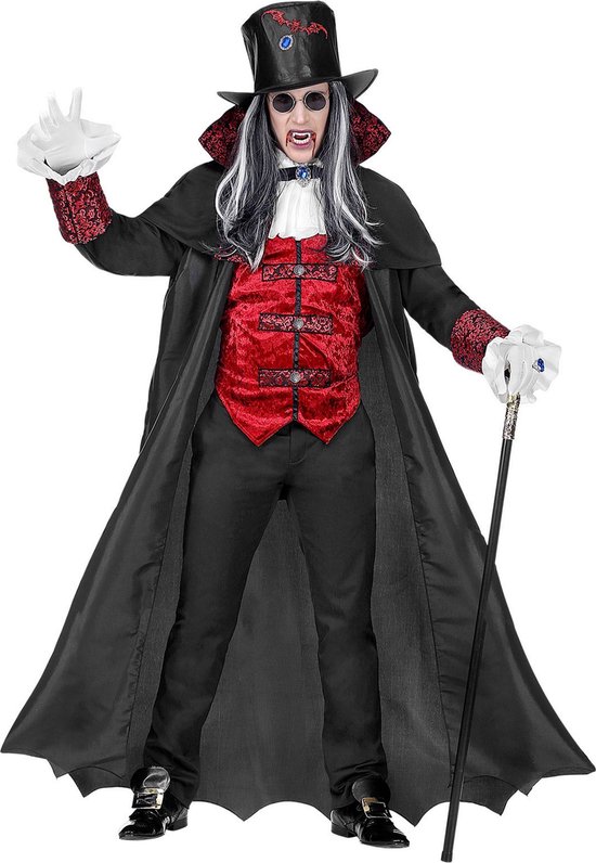 WIDMANN - Vampier graaf kostuum met lange cape voor volwassenen