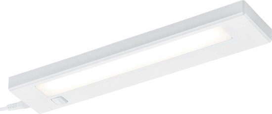 LED Keukenkast Verlichting - Trion Alyna - 4W - Koppelbaar - Warm Wit 3000K - Rechthoek - Mat Wit