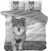 Dreamhouse Wolf Nature- Dekbedovertrekset - Lits-Jumeaux - 240x200/220 + 2 kussenslopen 60x70 - Grijs