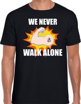 We never walk alone t-shirt crisis zwart voor heren M