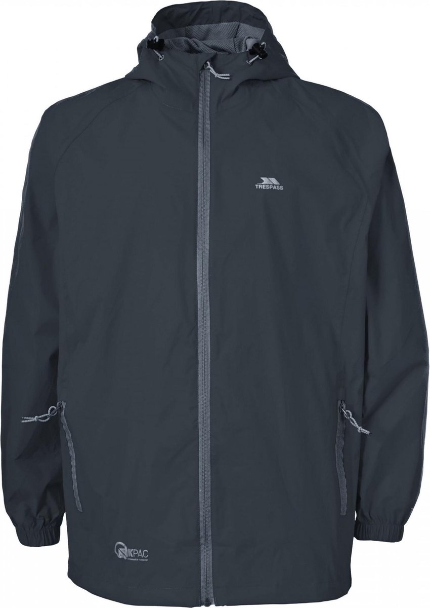 Trespass Childrens/Kids Qikpac Waterproof Packaway Jacket (Flint)