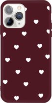 Hartjes TPU Back Cover - iPhone 11 Pro Max Hoesje - Bordeaux