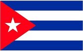 20x Binnen en buiten stickers Cuba 10 cm - Cubaanse vlag stickers - Supporter feestartikelen - Landen decoratie en versieringen