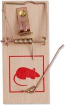 Muizenval - 10 stuks - hout/metaal - muizenvallen/muizenklemmen