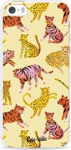 Casetastic Apple iPhone 5 / iPhone 5S / iPhone SE Hoesje - Softcover Hoesje met Design - Wild Cats Print