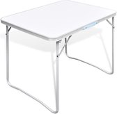 Campingtafel inklapbaar met metalen frame 80 x 60 cm