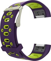 watchbands-shop.nl Siliconen bandje - Fitbit Charge 2 - GeelPaars