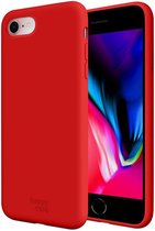 HappyCase Apple iPhone 7 / 8 Siliconen Back Cover Hoesje Rood