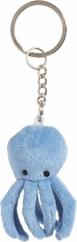 2x porte-clés peluche poulpe 6 cm - porte-clés animal jouet | bol.com