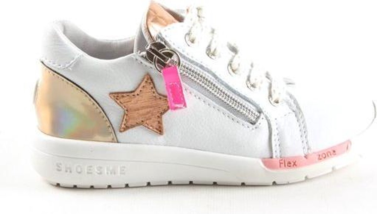 Shoesme RF8S030-A Kinderen Lage schoenen Kleur: Wit/beige Maat: 27 -  Schoenen.nl