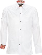 Tiroler hemd Wit | Alpen overhemd | 3XL