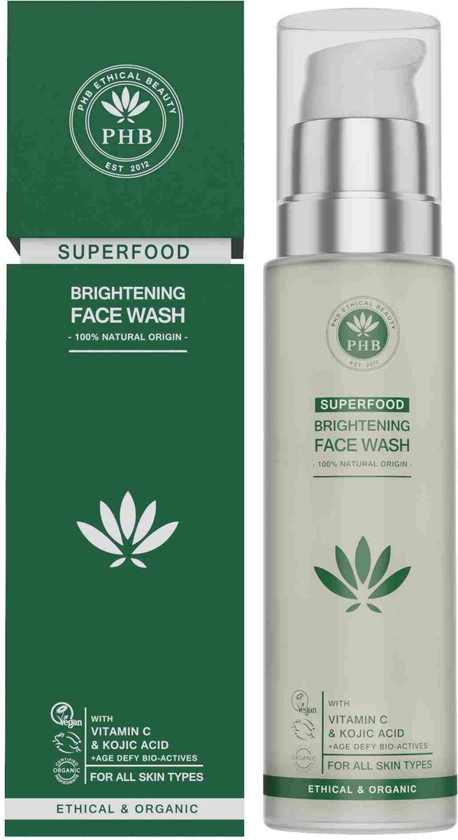 Phb Ethical Beauty Cleansers Brightening Face Wash Gel Alle Huidtypen 100ml