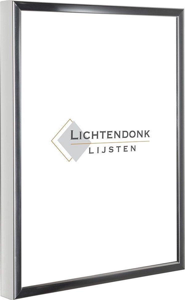 Lichtendonk Aluminium Wissellijst 40 x 60 Glans Zilver - Helder Glas - Salerno