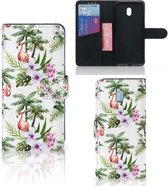 Coque Téléphone Xiaomi Redmi 8A Protection Téléphone Palms Flamingo