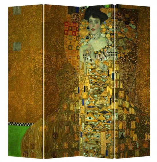 Fine Asianliving Kamerscherm Scheidingswand 4 Panelen Gustav Klimt - Adele Bloch-Bauer Portret L160xH180cm