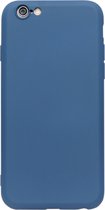 ADEL Premium Siliconen Back Cover Softcase Hoesje Geschikt voor iPhone 6/6S - Blauw