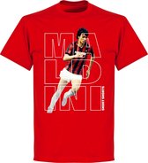 Maldini Short Shorts T-shirt - Rood - XS