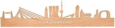 Skyline Rotterdam Eikenhout - 100 cm - Woondecoratie design - Wanddecoratie - WoodWideCities