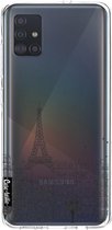 Casetastic Samsung Galaxy A51 (2020) Hoesje - Softcover Hoesje met Design - Paris City Houses Print