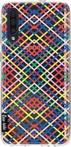 Casetastic Samsung Galaxy A50 (2019) Hoesje - Softcover Hoesje met Design - Weave Pattern Print