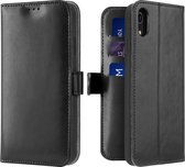 iPhone XR hoesje - Dux Ducis Kado Wallet Case - Zwart