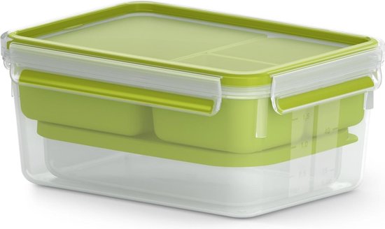 Tefal masterseal to go lunchbox xl - 2,2l - met inlays