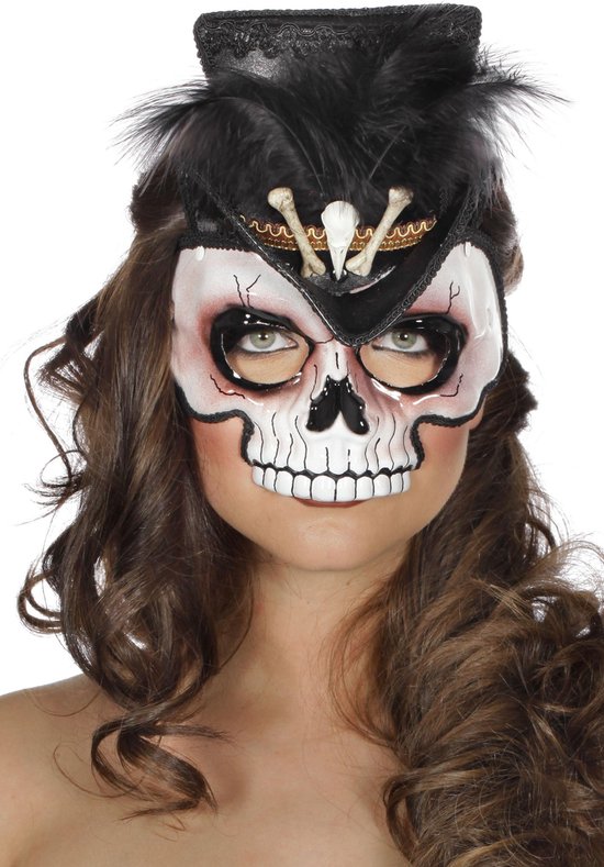 Masker voodoo met mini hoed luxe multicolor | bol.com