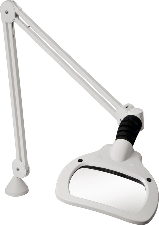 Luxo Wave Loeplamp met LED Verlichting - Vergrootglas op Standaard - Leesloep voor ouderen - Loupelamp LED Pedicure - Tafelklem - Vergroting 2,75x - 5 Dioptrie