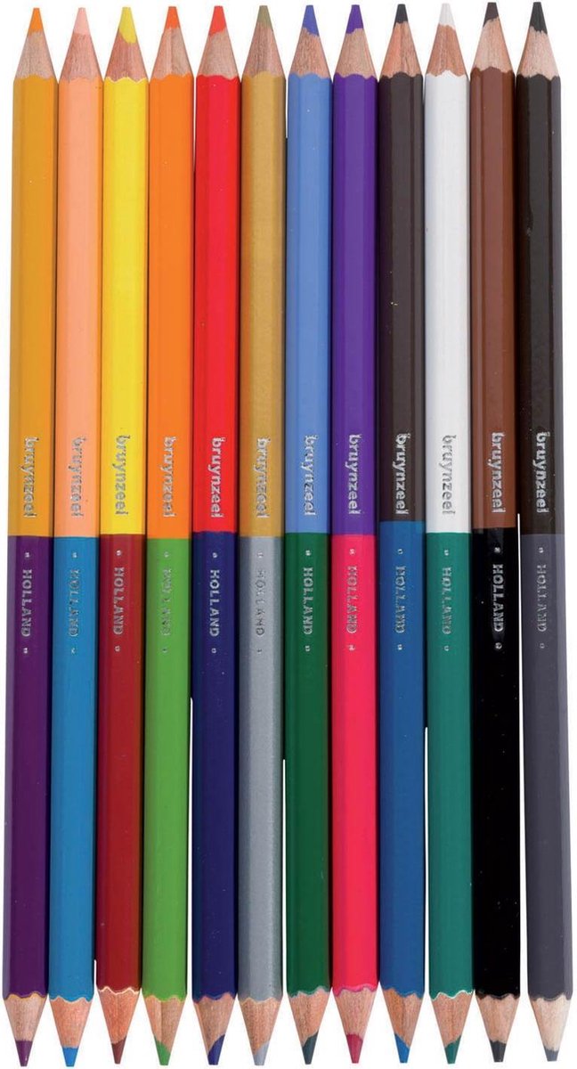 Bruynzeel Kids Twin Points kleurpotloden set 12 — afbeelding 8