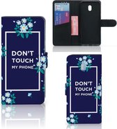 Xiaomi Redmi 8A Portemonnee Hoesje Flowers Blue DTMP