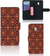 Portefeuille Xiaomi Redmi 8A Étui de Bumper Folio pour Batik Brown