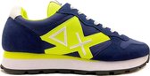 Blauwe SUN68 Sneakers Tom Logo Patch Fluo