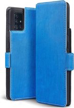 Qubits - slim wallet hoes - Samsung Galaxy A51 - Lichtblauw