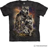 T-shirt Wolf Family Sunrise L