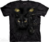 T-shirt Black Cat Moon Eyes 3XL