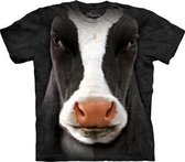 T-shirt Black Cow Face S