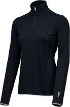 Falcon skipully Flashlight.Dark Blue dames ski pulli met rits marine