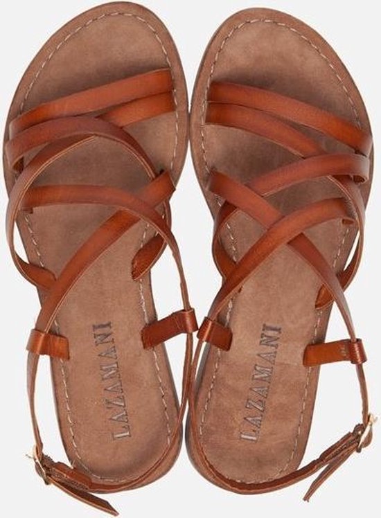 Lazamani sandalen cognac hotsell
