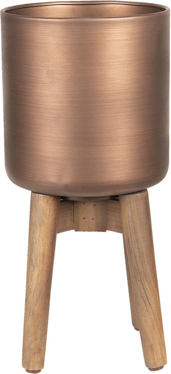 Clayre & Eef Plantenstandaard Ø 19x40 cm Bruin IJzer