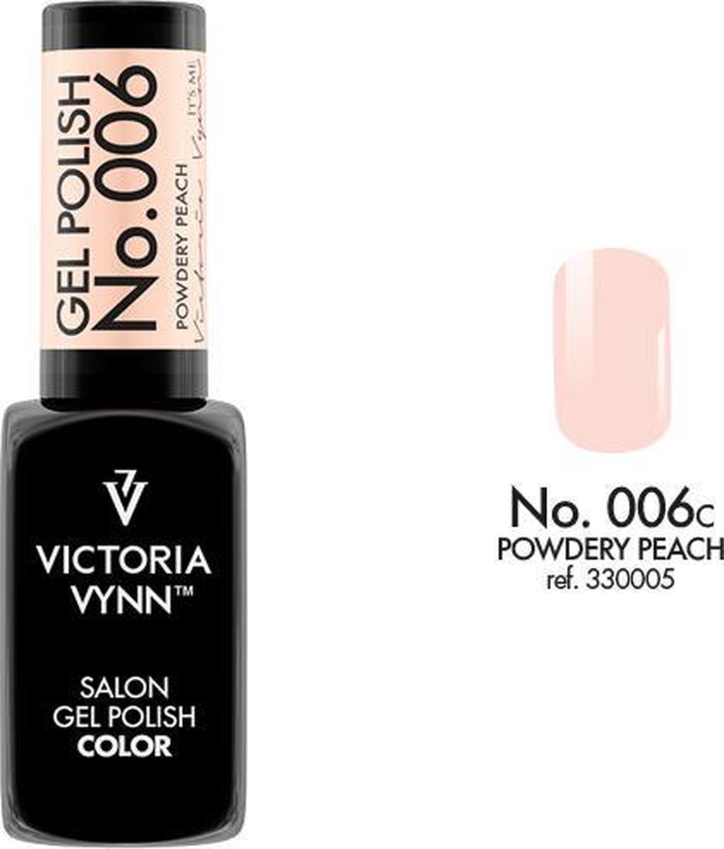 Gellak Victoria Vynn™ Gel Nagellak - Salon Gel Polish Color 006 - 8 ml. - Powdery Peach