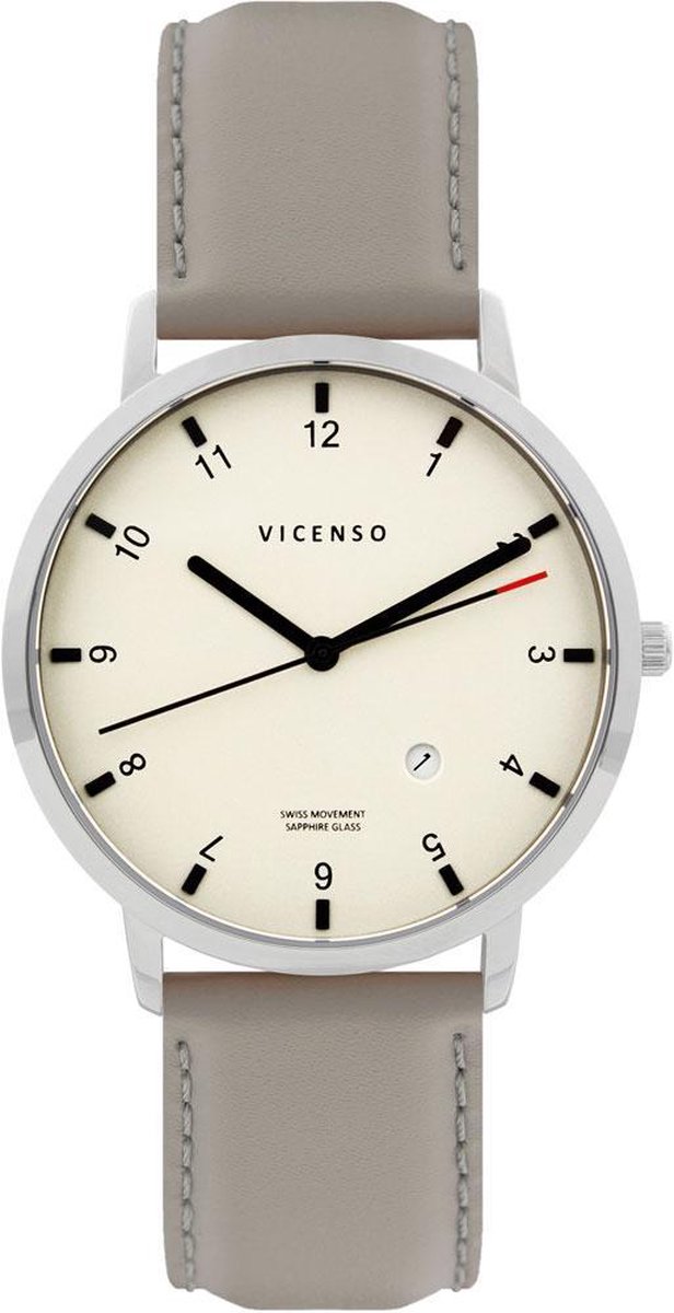 Vicenso Rome VI10025 Zilver Wit-Grijs