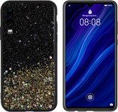 BackCover Spark Glitter TPU + PC voor Huawei P30 Goud